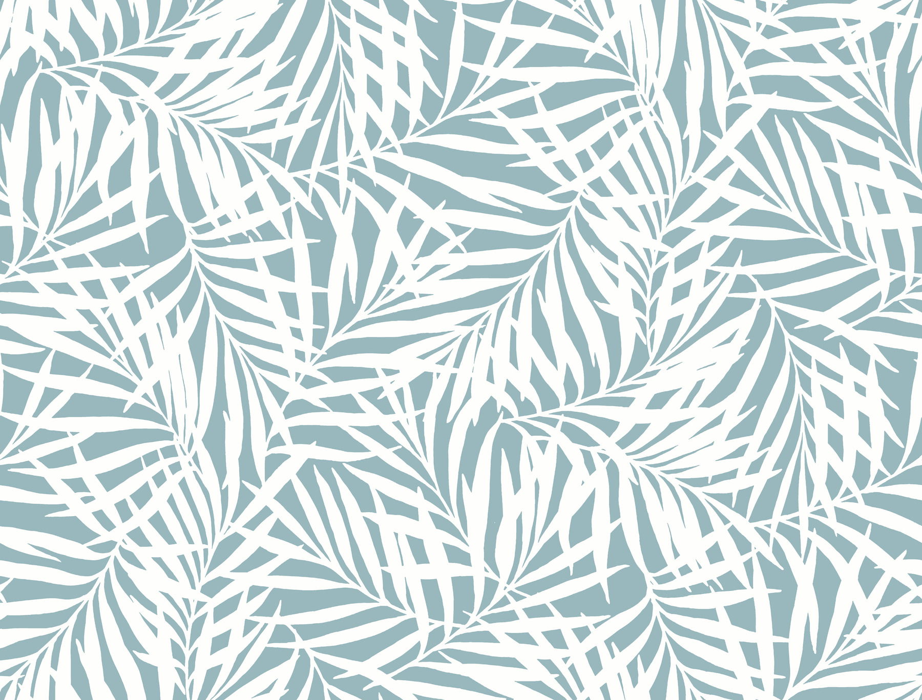Oahu Fronds Light Blue Wallpaper large image 