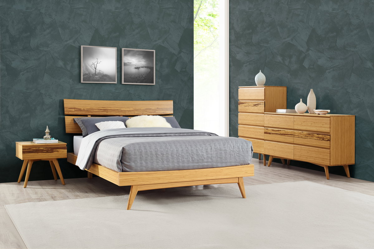 Azara Six Drawer Double Dresser, Caramelized, by Greenington, 19" length x 64" width x 36" height View 4