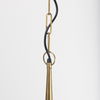 Willson  Black Iron with Antique Brass Dome Pendant Light thumbnail 4