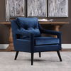 O'Brien Blue Velvet Armchair thumbnail 7