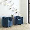 Mallorie Blue Swivel Chair thumbnail 1