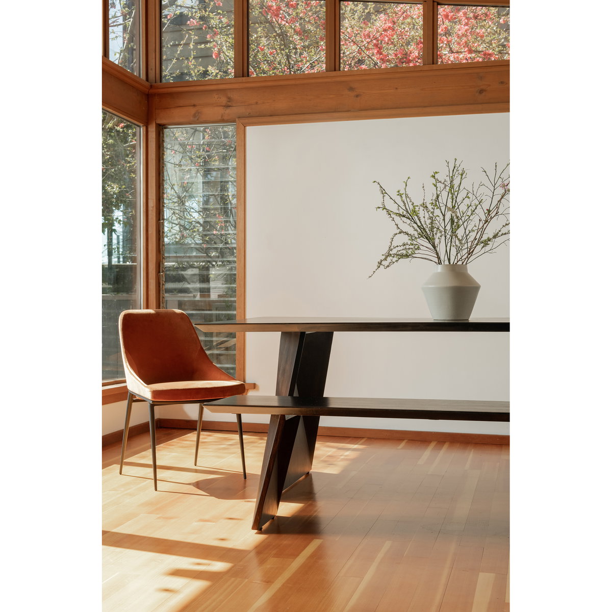 Sedona Dining Chair Amber - Set Of Two, by Moe's Home, 20" width x 31.5" height x 22" depth View 9