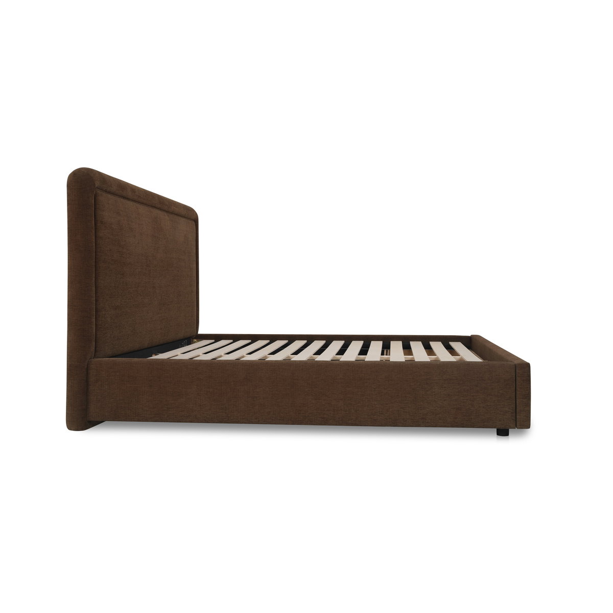 Simon King Storage Bed Brown, by Moe's Home, 7'6.55" width x 4'3.18" height x 7'4.98" depth View 3