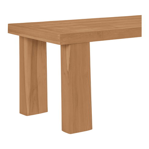 Marina Outdoor Dining Bench Natural