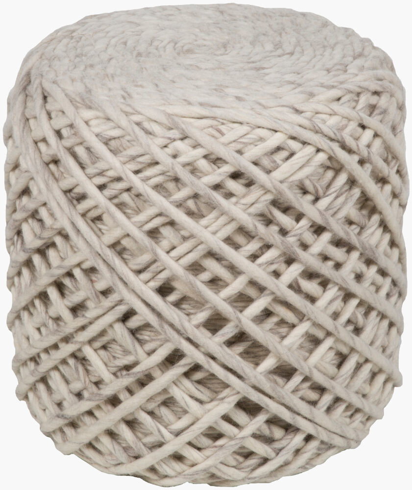 Yukon Pouf, Ottoman by Surya, 16" width x 18" height
