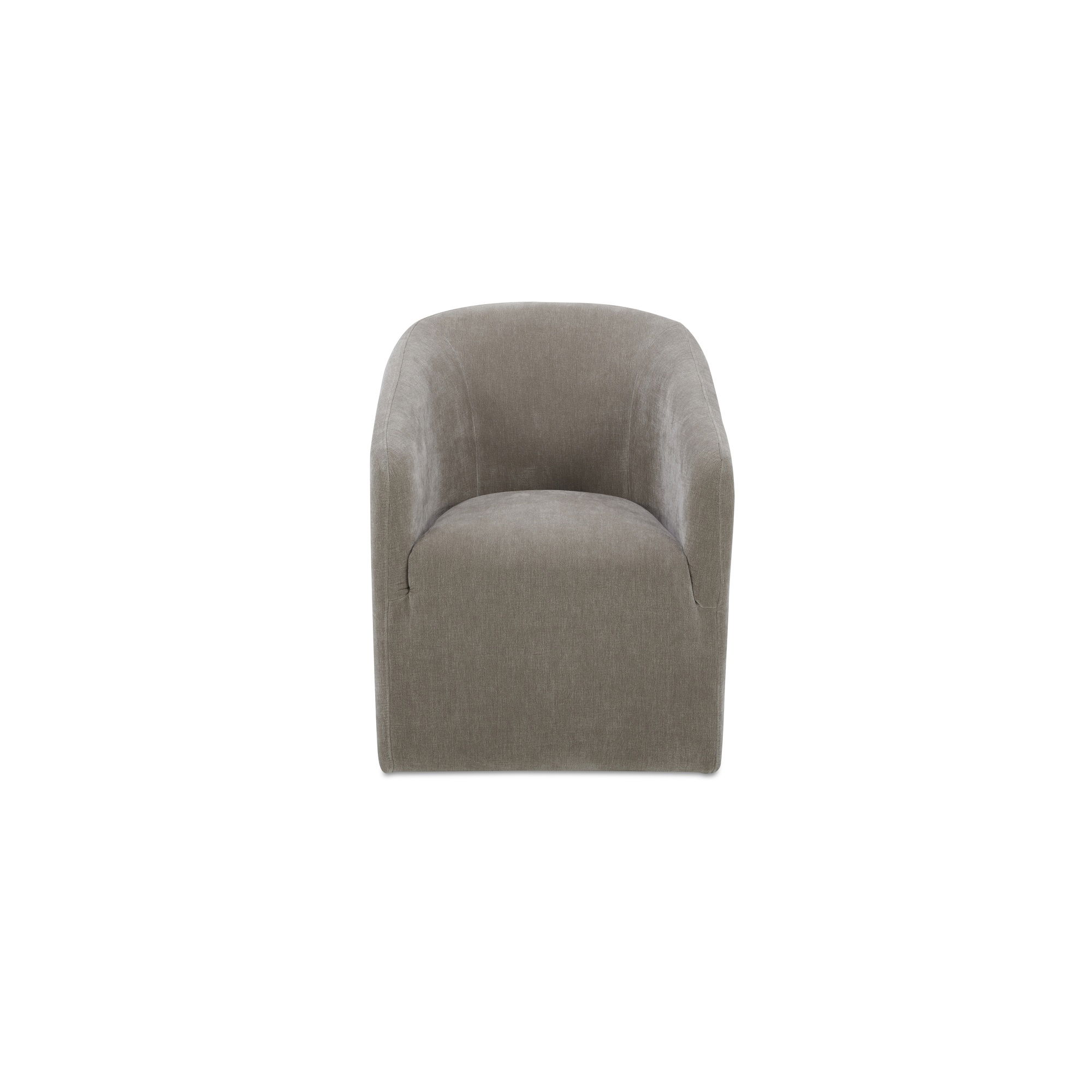 Sandy Rolling Dining Chair Taupe, by Moe's Home, 26" width x 32" height x 26.5" depth View 1