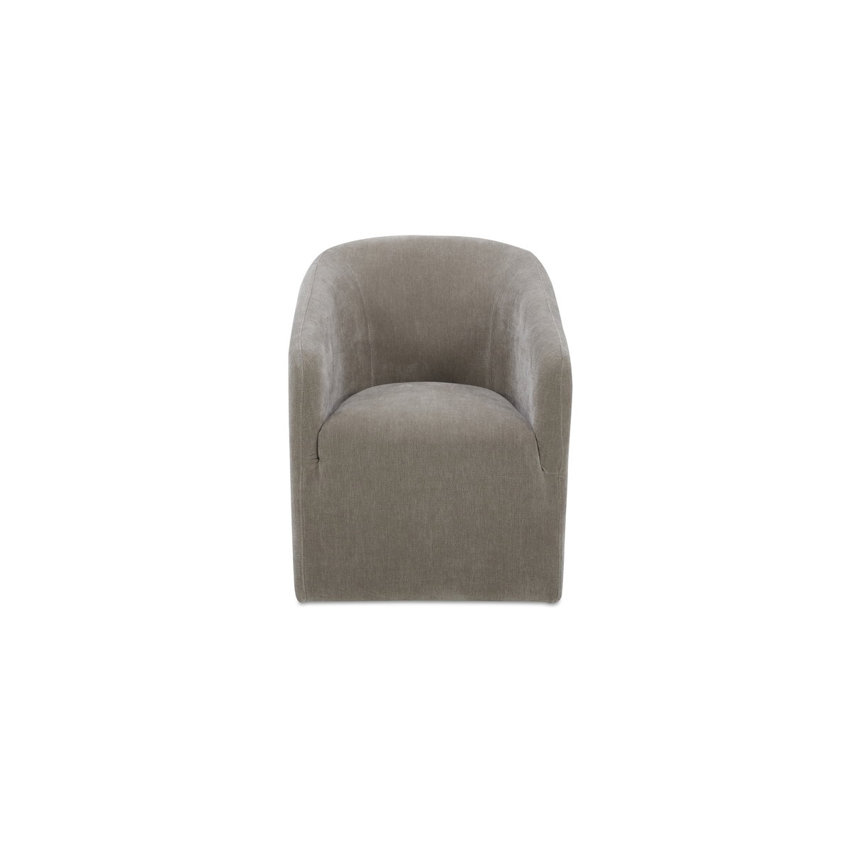 Sandy Rolling Dining Chair Taupe, by Moe's Home, 26" width x 32" height x 26.5" depth View 1