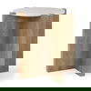 Bianca Wood and Marble Accent Table thumbnail 0