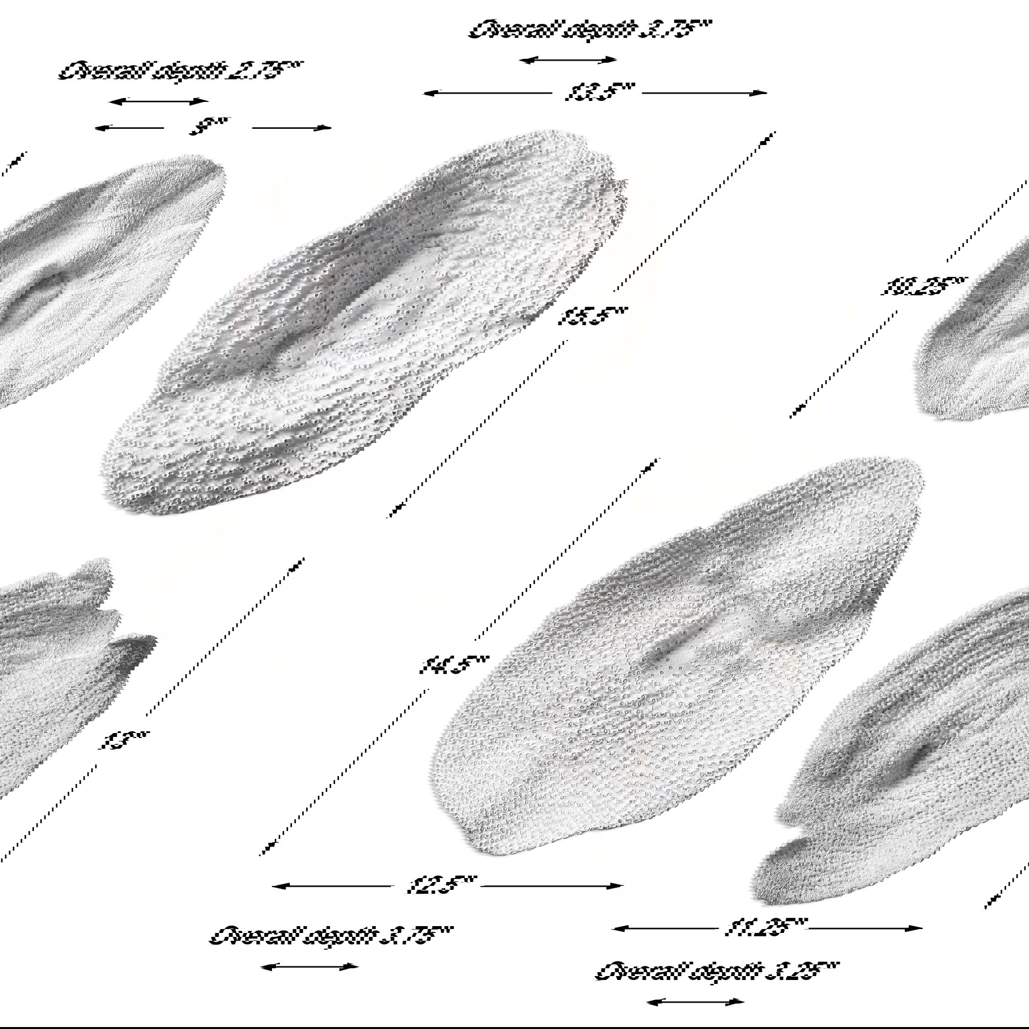 Sea Coral Wall Art Set/4, Sculptural Wall Art by Uttermost, 15.16" width x 13" height x 3.66" depth View 3