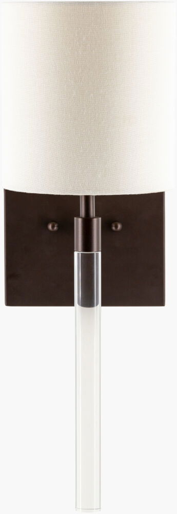 Aldo Wall Sconce, by Surya, 7" length x 9" width x 21" height