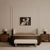 Priya Bench Off White, Benche by Moe's Home, 55.9" width x 16.5" height x 20.5" depth thumbnail 7