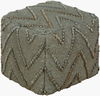 Teangi Pouf, Ottoman by Surya, 16" width x 16" height thumbnail
