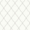 Graphic Trellis White & Soft Grey Wallpaper thumbnail 0