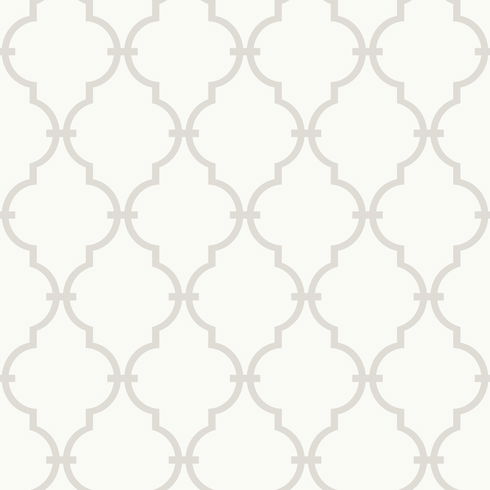 Graphic Trellis White & Soft Grey Wallpaper