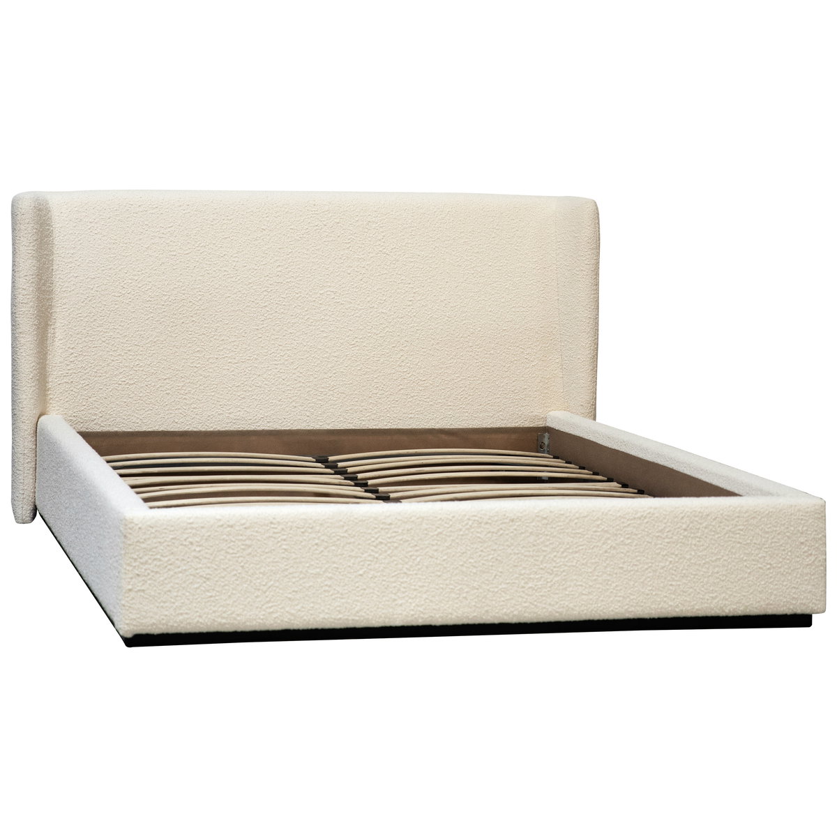 Tobias Bed Eastking Cream, by Dovetail, 88.5" width x 40" height x 90" depth View 1