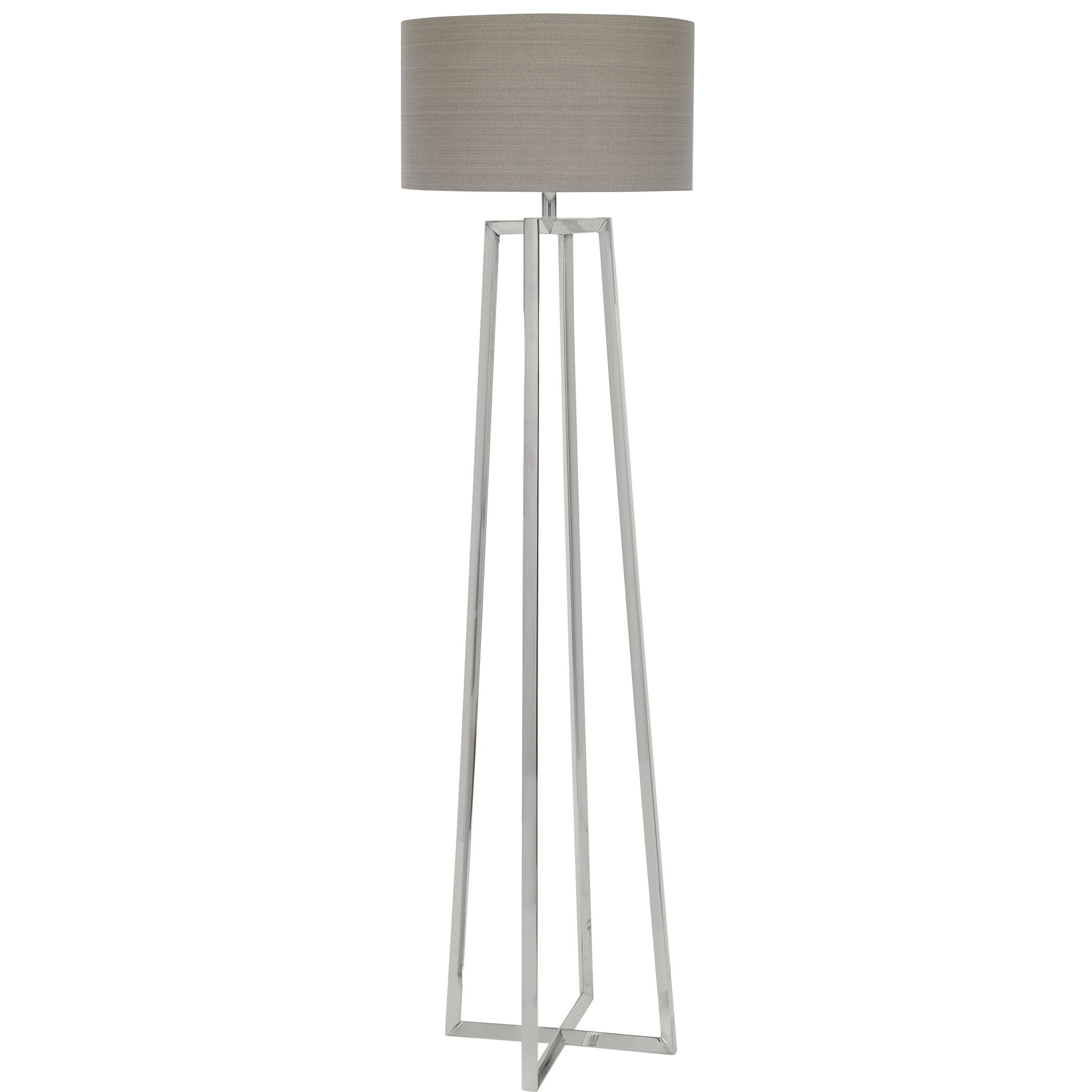 Keokee Polished Nickel Floor Lamp large image 