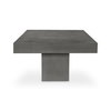 Maxima Outdoor Coffee Table Dark Grey, by Moe's Home, 47" width x 18.5" height x 31.5" depth thumbnail 3