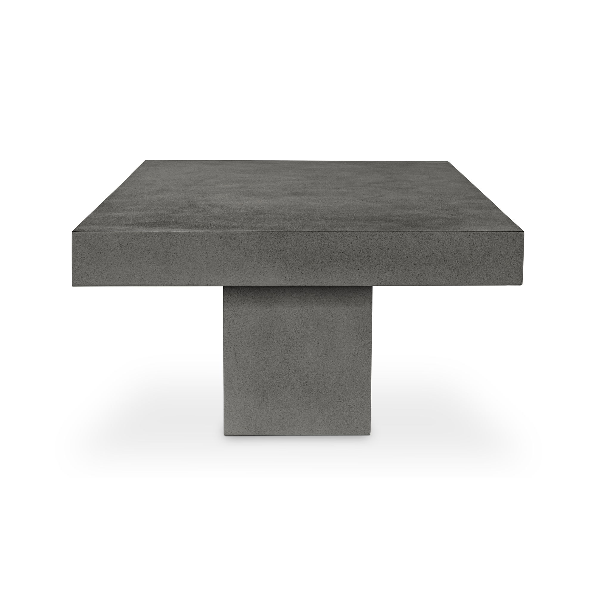 Maxima Outdoor Coffee Table Grey, Outdoor Table by Moe's Home, 3'11" width x 1'6.5" height x 2'7.5" depth View 3