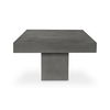Maxima Outdoor Coffee Table Grey, Outdoor Table by Moe's Home, 3'11" width x 1'6.5" height x 2'7.5" depth thumbnail 3