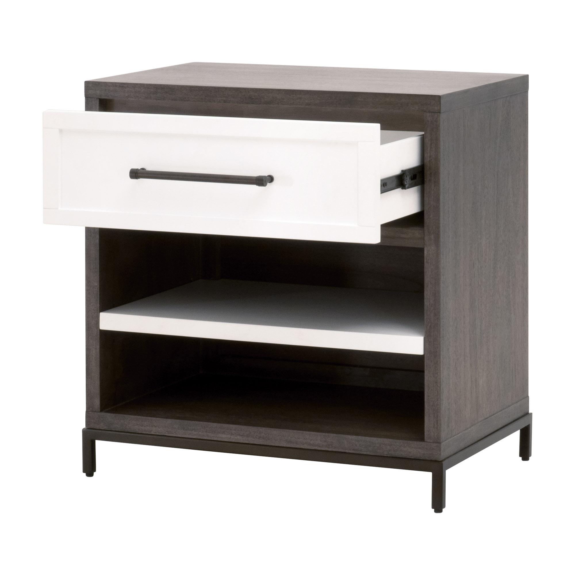 Wrenn 1-Drawer Nightstand, by Essentials for Living, 27.5" width x 28.5" height x 17.75" depth View 4