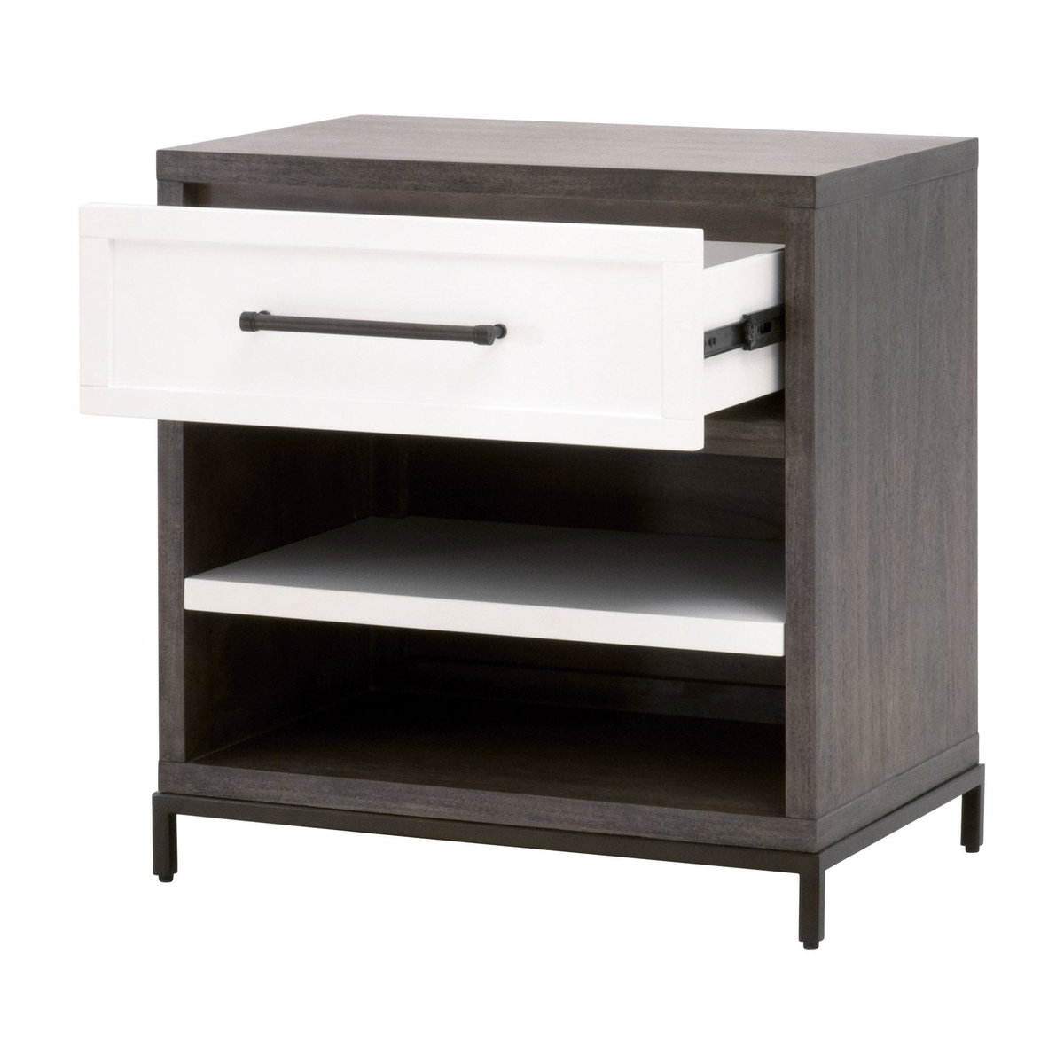 Wrenn 1-Drawer Nightstand, by Essentials for Living, 27.5" width x 28.5" height x 17.75" depth View 4