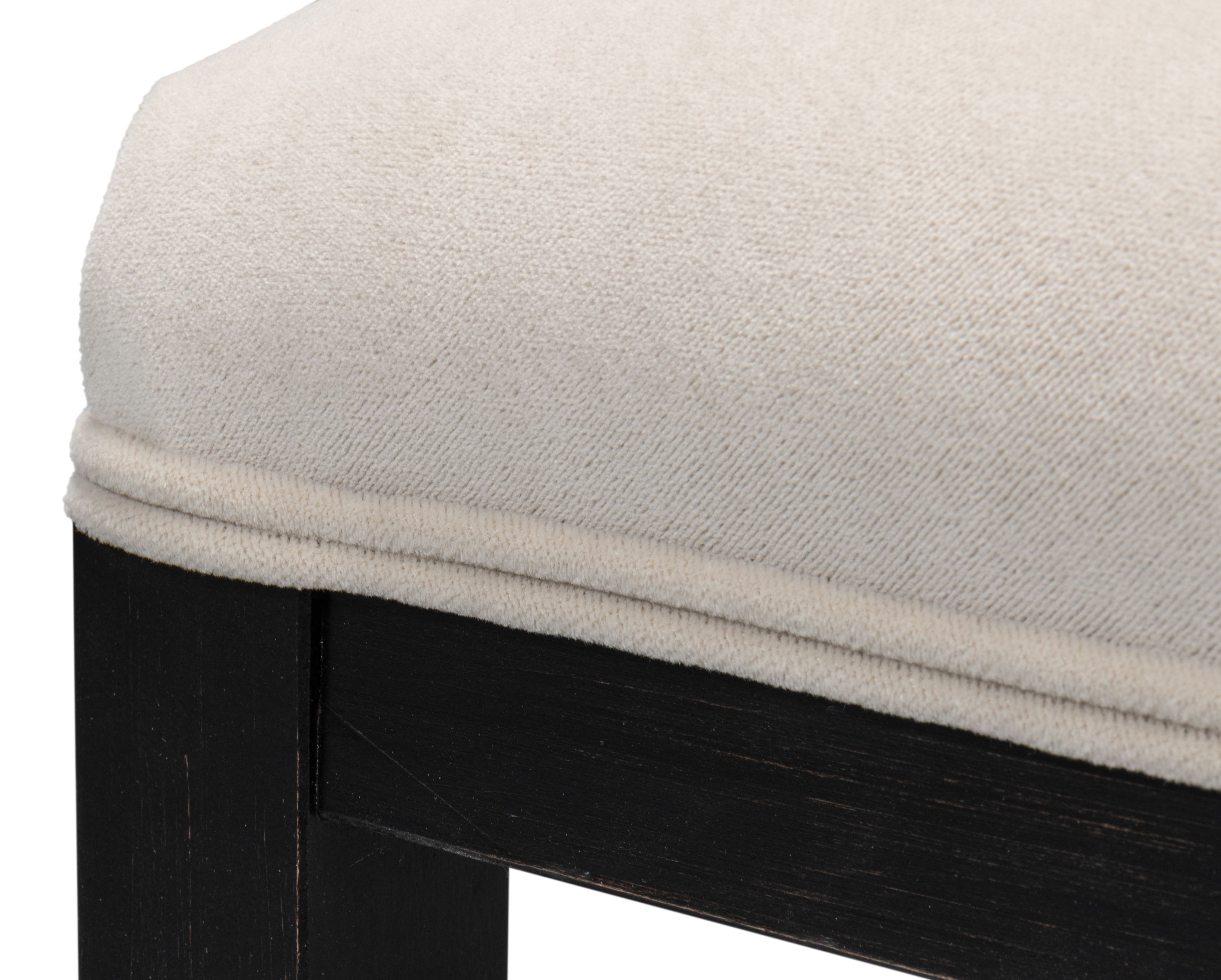 Goccia Side Chair, Nero, Banks Organza, Dining Chair by Sarreid, 21" length x 19" width x 41" height View 4