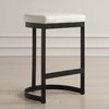 Ivanna White Counter Stool, Counter & Bar Stool by Uttermost, 18" width x 26" height x 14.5" depth thumbnail 2