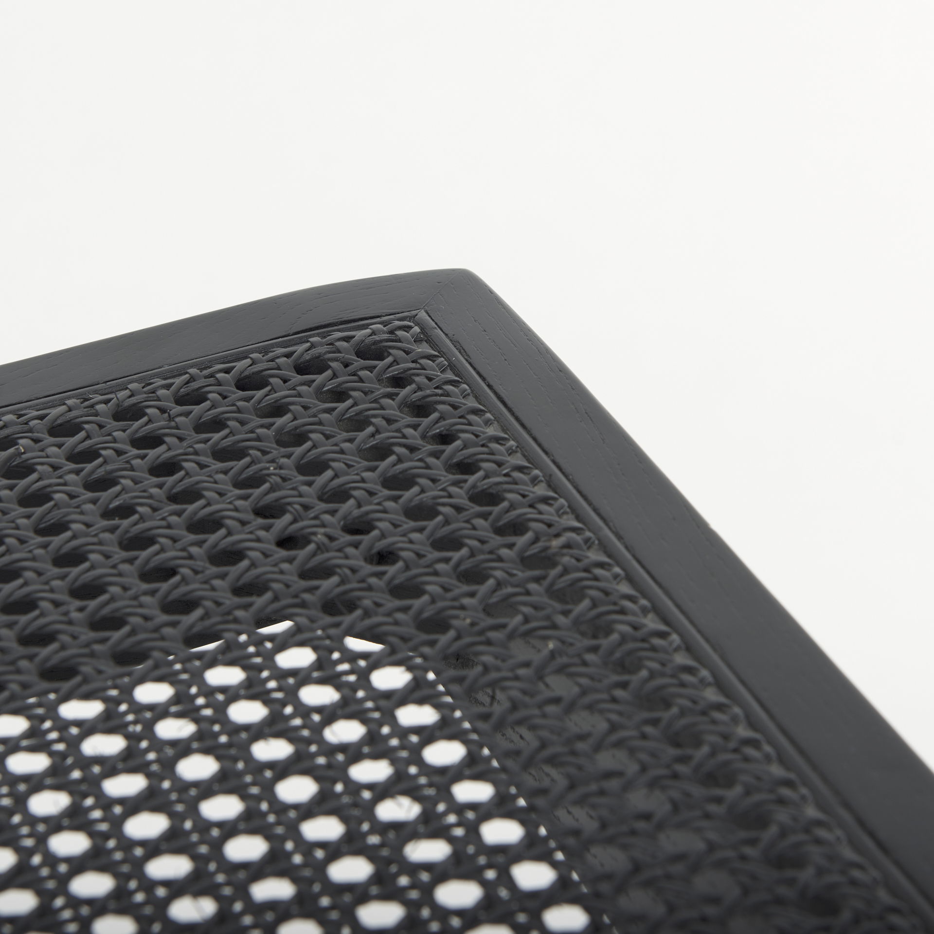 Arvin  Black Wooden Stool large image 