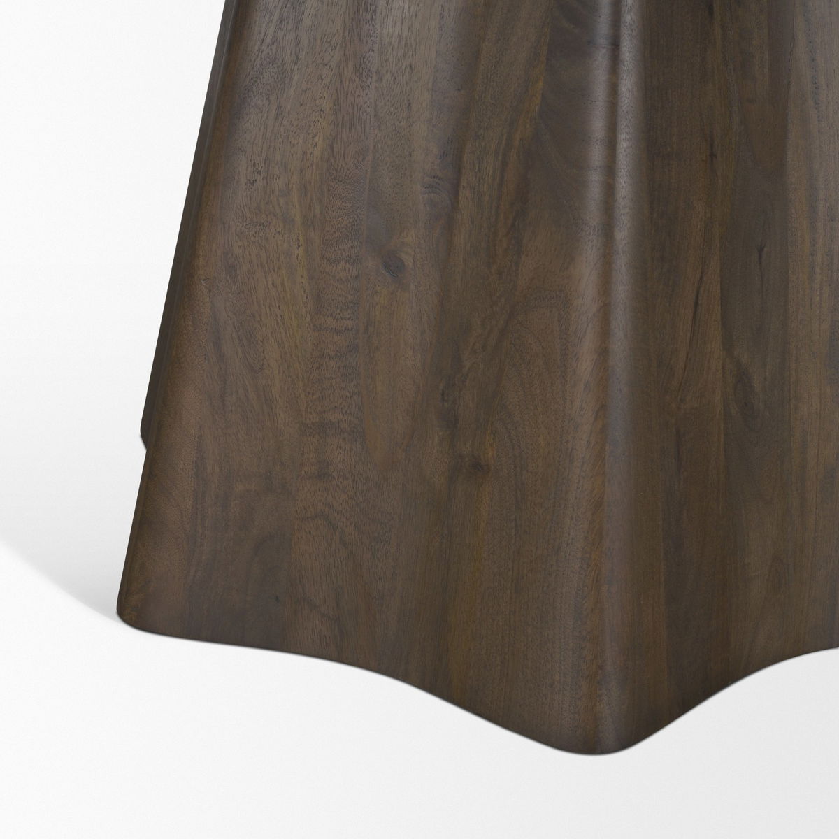 Jovani 60' Round Pedestal Dining Table | Modern | Dark Brown Wood | Seats 6, by Mercana, 60" length x 60" width x 30" height View 10