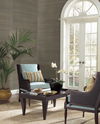 Sisal Grasscloth Silver Metallic Wallpaper, by York Wall, 24' length x 3' width x 0.02" depth thumbnail 4