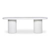 Eris Outdoor Dining Table White, Outdoor Table by Moe's Home, 7'2.5" width x 2'6" height x 2'11.5" depth thumbnail 1