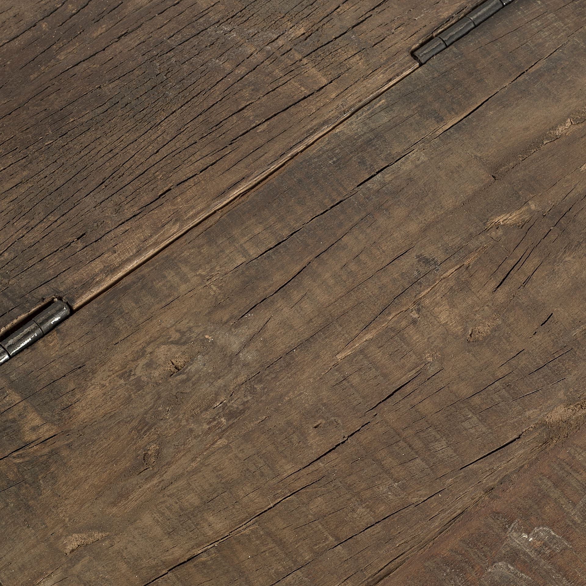 Esagono Octagonal Black Metal-Clad Reclaimed Wood End/Side Table with Storage, Side & End Table by Mercana, 19" length x 19" width x 21" height View 3