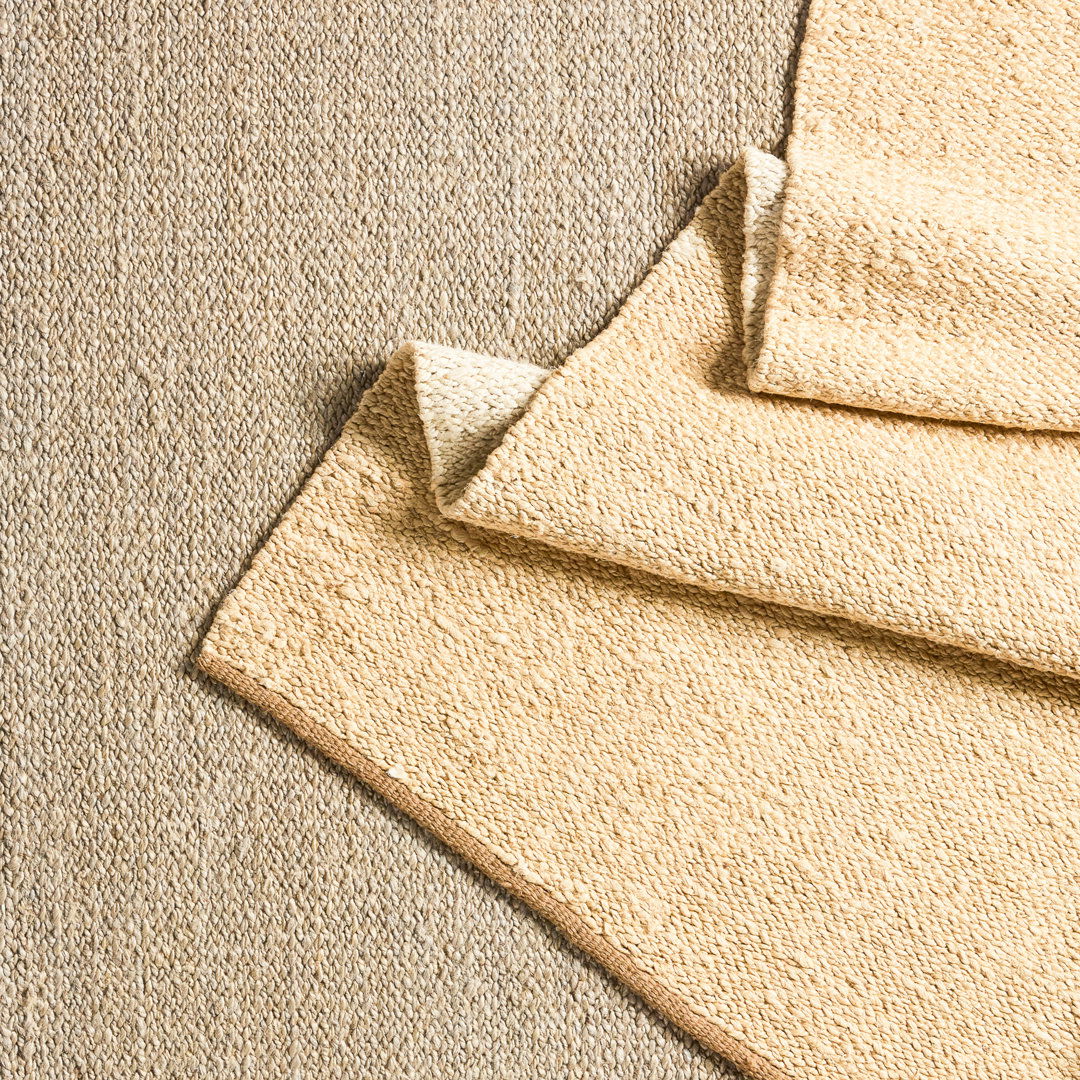 Murrel Handmade Solid Tan Area Rug (8'X10') large image 
