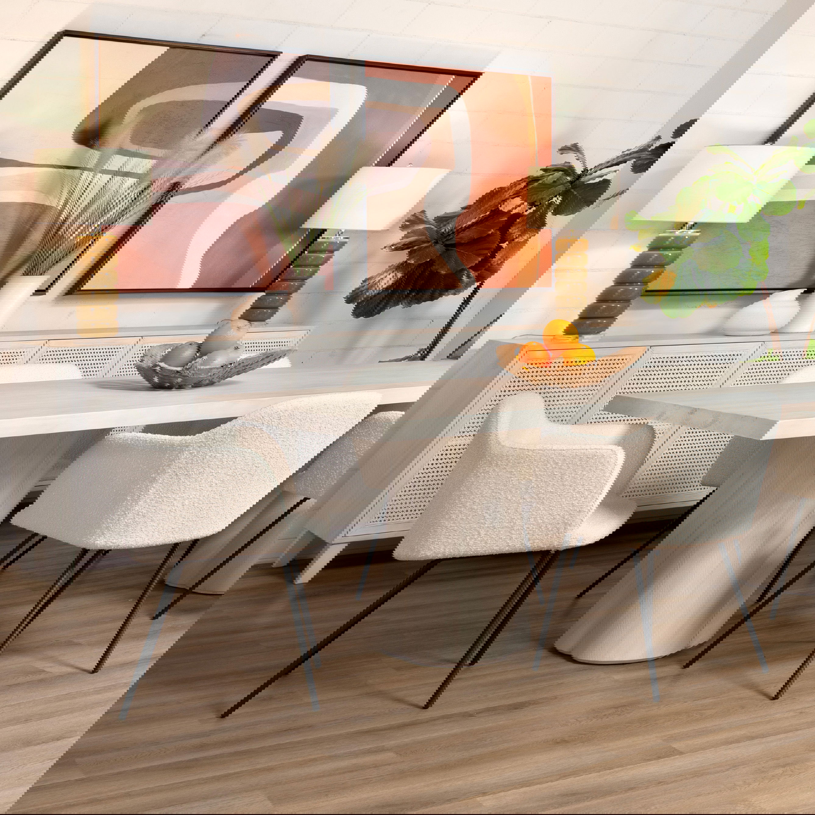 Arya Dining Table, by Dovetail, 105" width x 30" height x 42" depth View 6