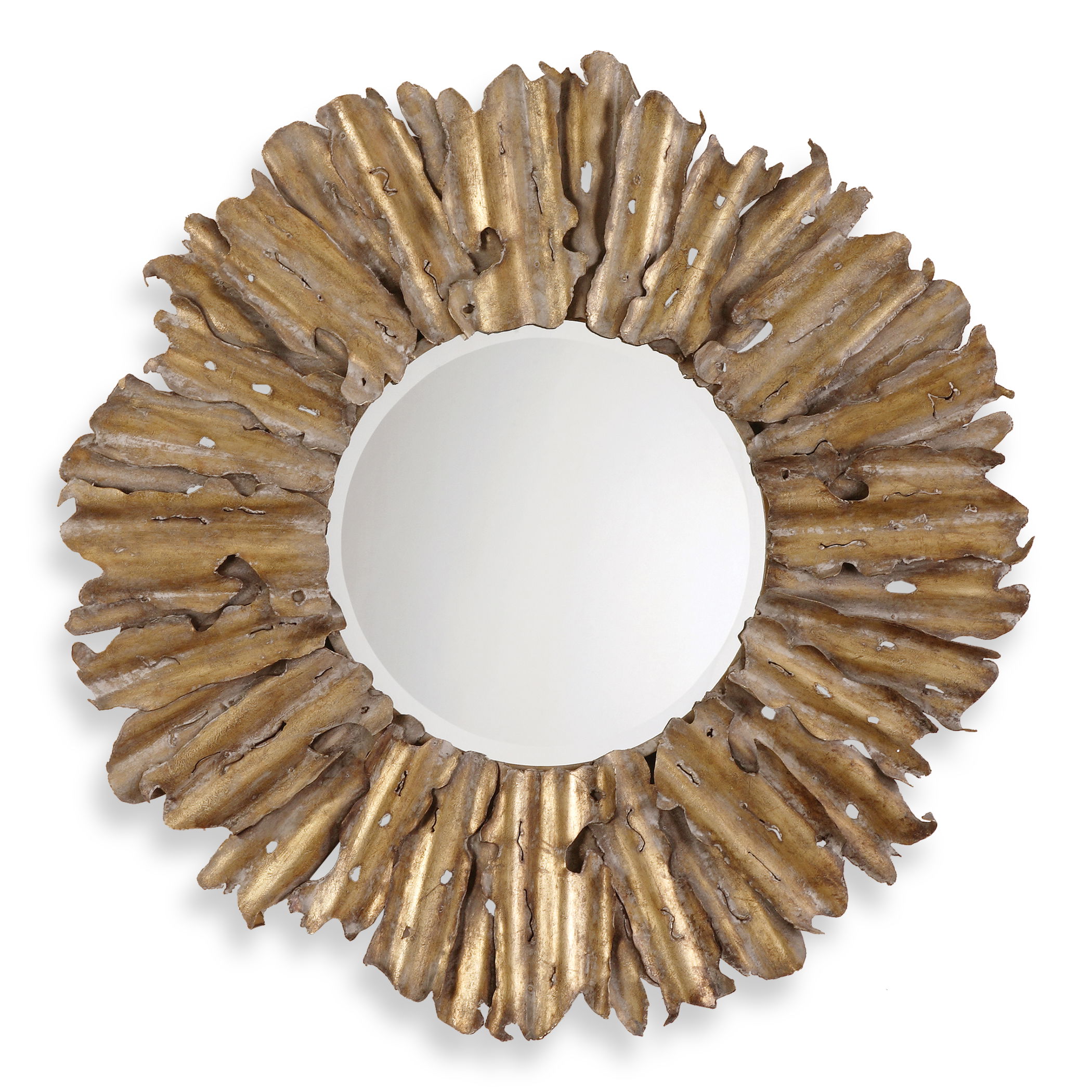 Hemani Antique Gold Mirror large image 