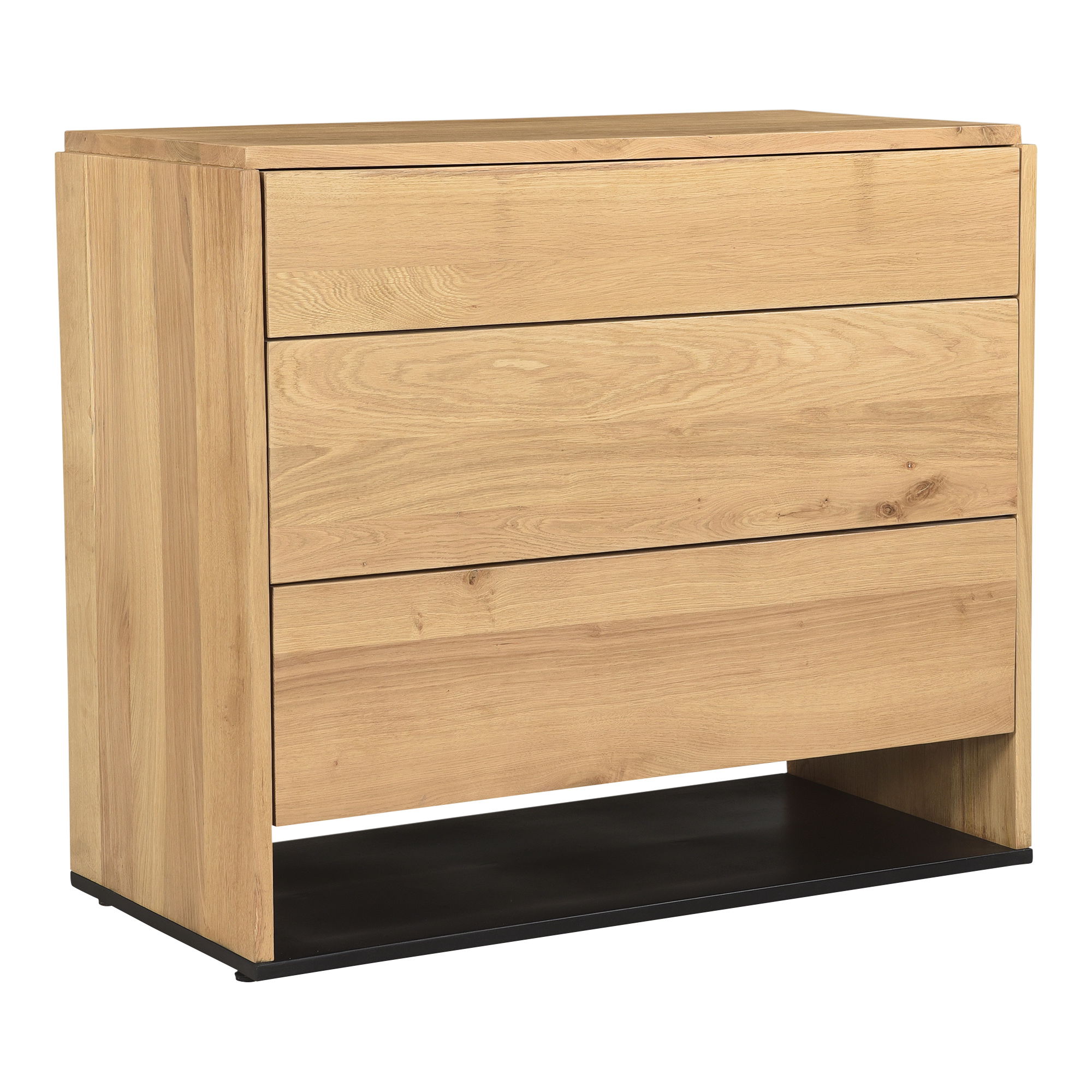 Quinton 3 Drawer Nightstand Natural Oak large image 