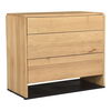 Quinton 3 Drawer Nightstand Natural Oak thumbnail 2