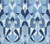 Malta Blue & Silver Wallpaper, by York Wall, 27' length x 2'3" width x 0.02" depth thumbnail 1