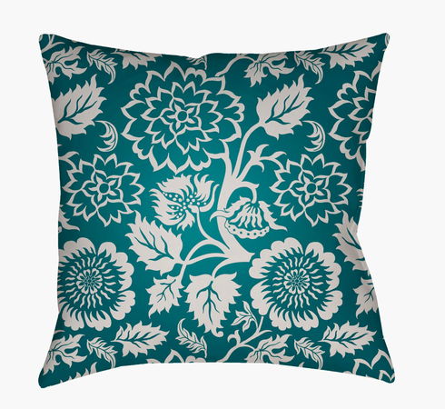 Moody Floral Accent Pillow