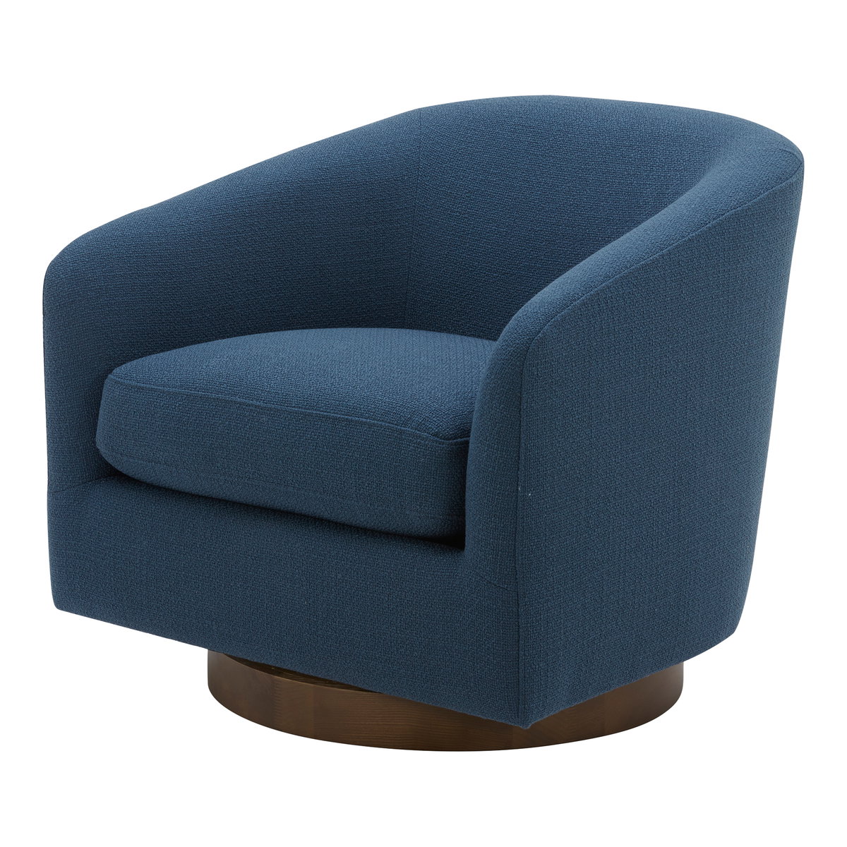 Oscy Swivel Chair Dark Atlantic, Accent Chair by Moe's Home, 31" width x 28" height x 31" depth View 5
