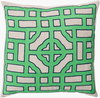 Chinese Gate Accent Pillow, Decorative Pillow by Surya, 18" length x 18" width thumbnail