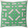 Chinese Gate Accent Pillow Down, Decorative Pillow by Surya, 22" length x 22" width thumbnail