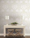 Artichoke Dam Beige & Gold Wallpaper thumbnail 1