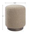 Avila Latte Round Ottoman, Furniture by Uttermost, 16" width x 18" height x 16" depth thumbnail 3