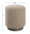 Avila Latte Round Ottoman, by Uttermost, 16" width x 18" height x 16" depth thumbnail 3