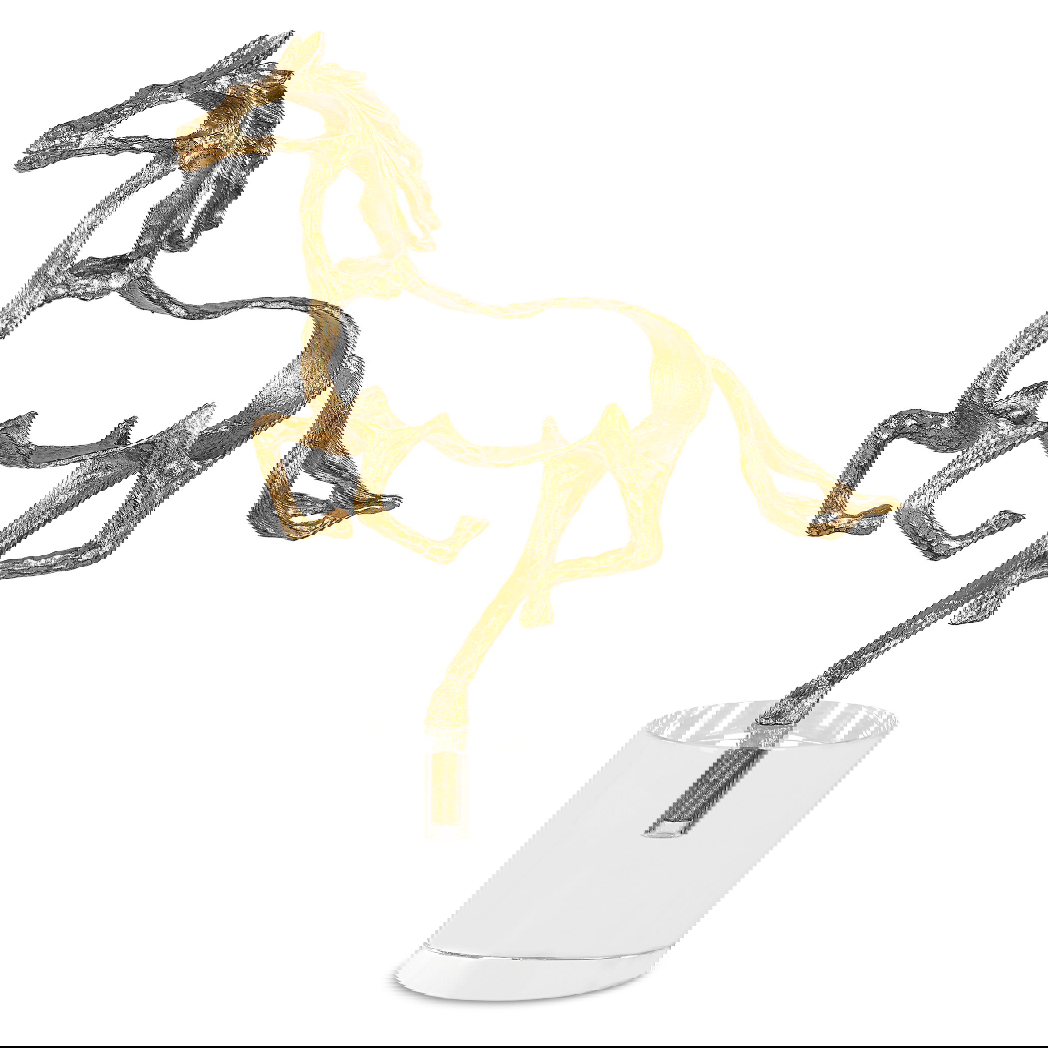 Gallop Gold Sculpture large image 