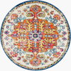 Harput Machine Woven Rug, by Surya, 5'2.99" length x 5'2.99" width thumbnail