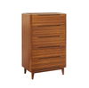 Currant Five Drawer High Chest, Amber, Dresser by Greenington, 19" length x 32" width x 52" height thumbnail 1