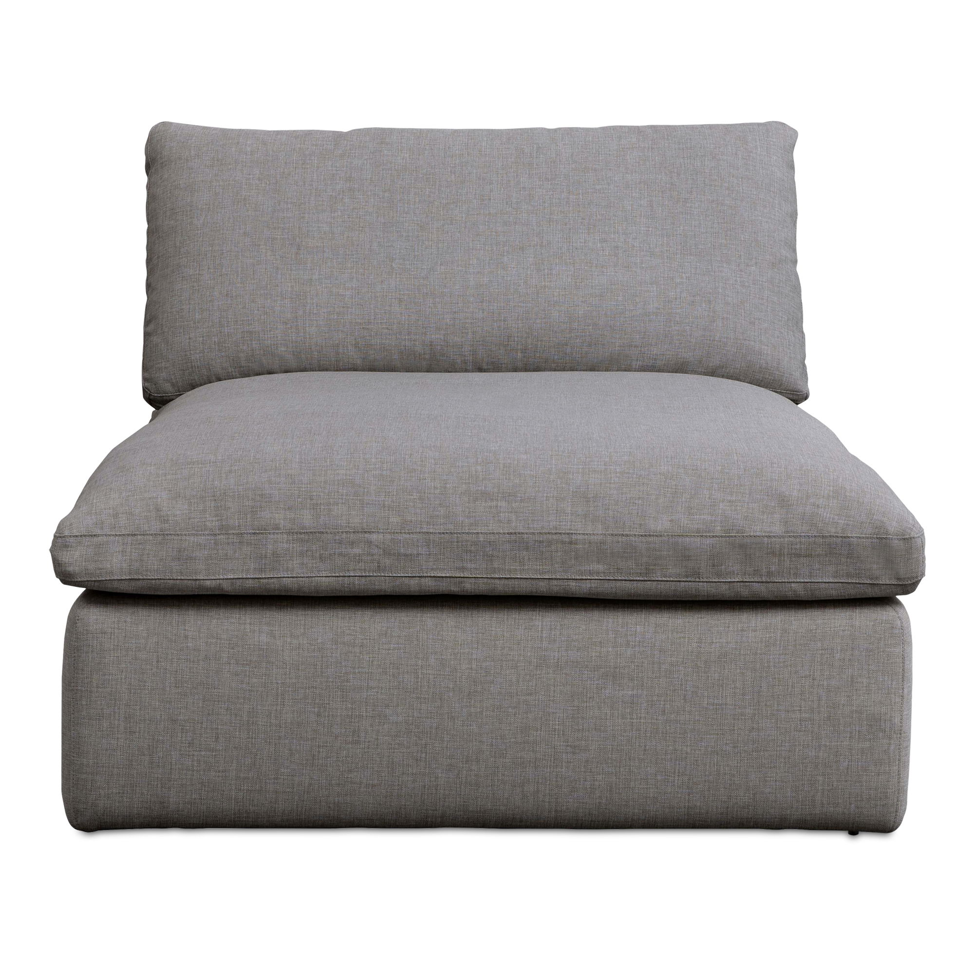 Miles Outdoor Chaise Speckled Light Grey large image 