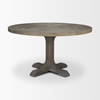 Barrett 54'L x 54'W Pedestal Dining Table | Modern | Brown Wood | Seats 4, by Mercana, 54" length x 54" width x 30" height thumbnail 6
